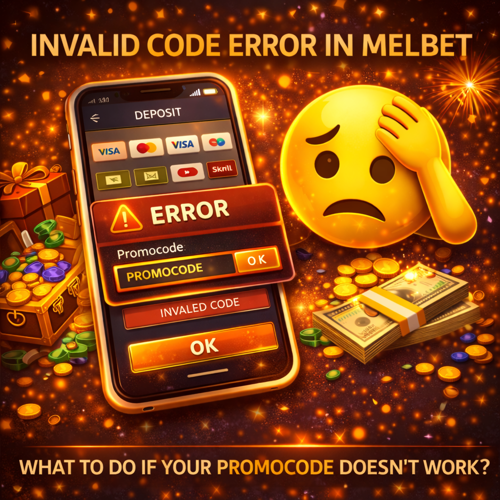 Помилка «код недійсний» на сайті Мелбет: типові причини, перевірка введення та швидкі кроки для виправлення
