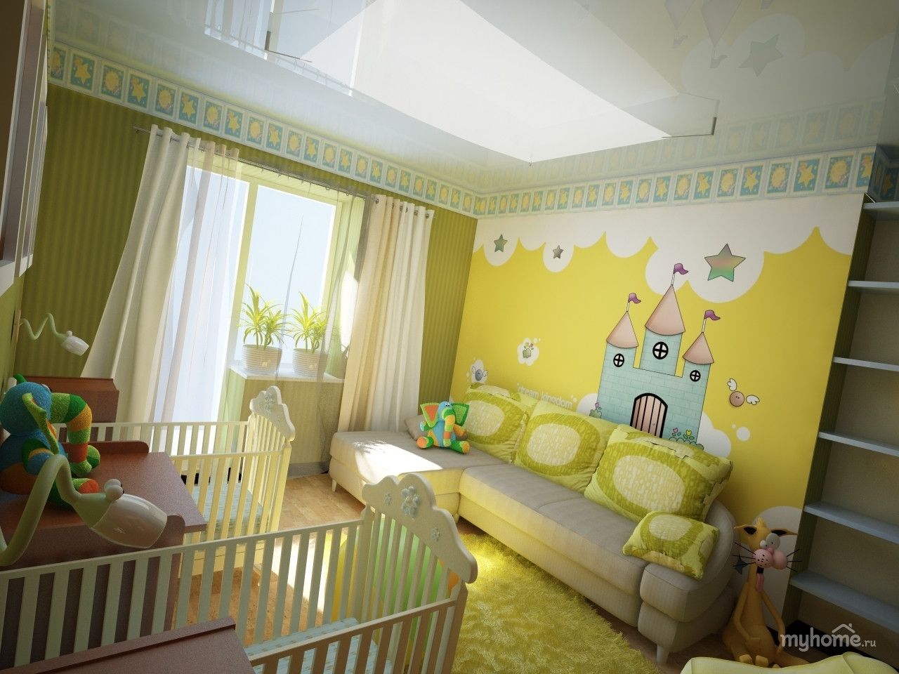 Дизайн детской комнаты для близнецов подборка вариантов