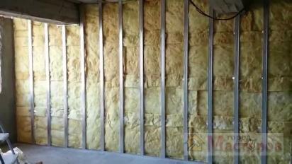 утепление стены из гипсокартона 🔴 Технология монтажа стен из гипсокартона