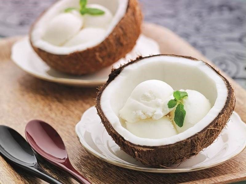 Кокосовое мороженое 🔴 Как приготовить мороженое в мороженице несколько вкусных рецептов