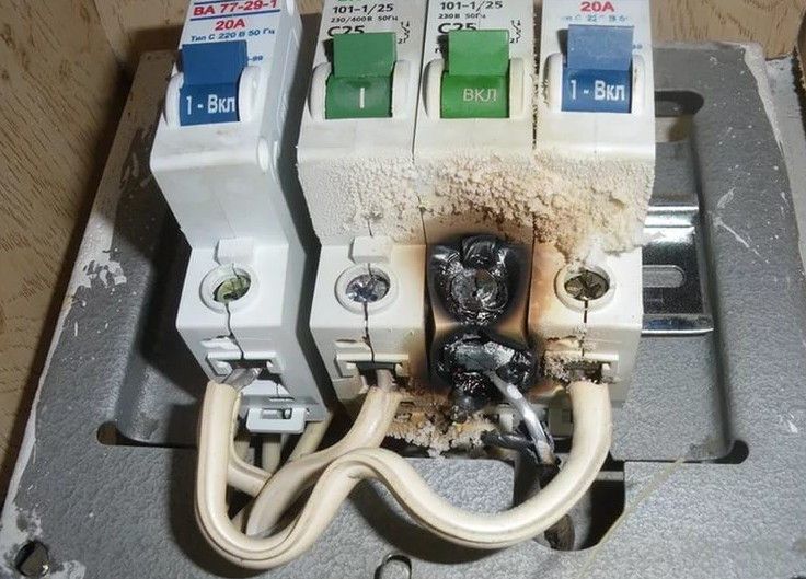 Замыкание электропроводки   Почему выбивает автомат