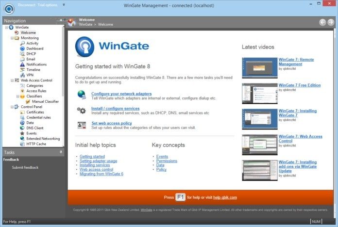 Proxy Software WinGate - это интегрированный многопротокольный прокси-сервер, почтовый сервер и интернет-шлюз для Windows. Это proxy-программное обеспечение широко используется в дома и на небольших предприятиях для защиты компьютеров от кибер-угроз.