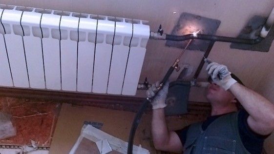 сварка замена радиаторов отопления 🔴 Александр Коваленко