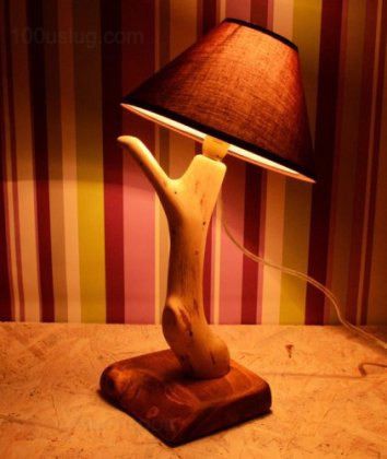 Светодиодная деревянная лампа своими руками - фото