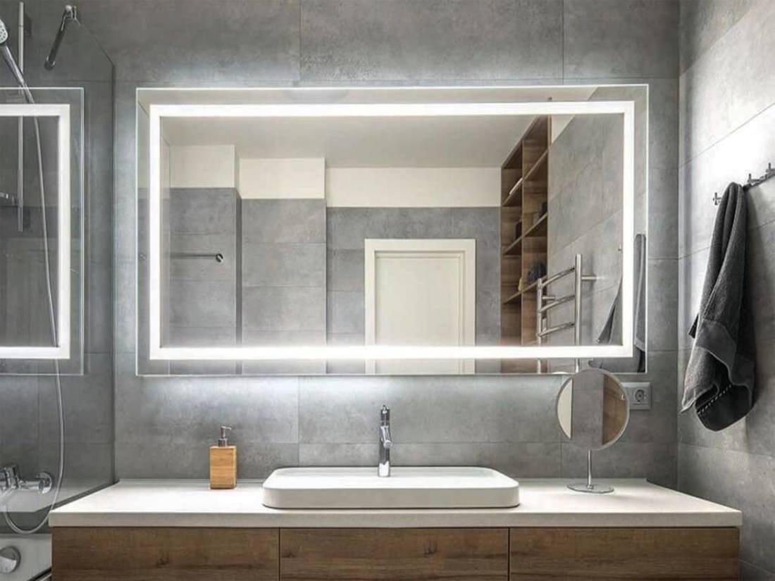 Установка подсветки вокруг зеркала или встроенных светильников в потолок 10 лучших идей для преобразования ванной комнаты