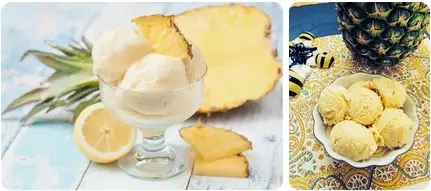 Лучшие рецепты мороженого для автоматической мороженицы Изображение Экзотическое Ананасовое Мороженое